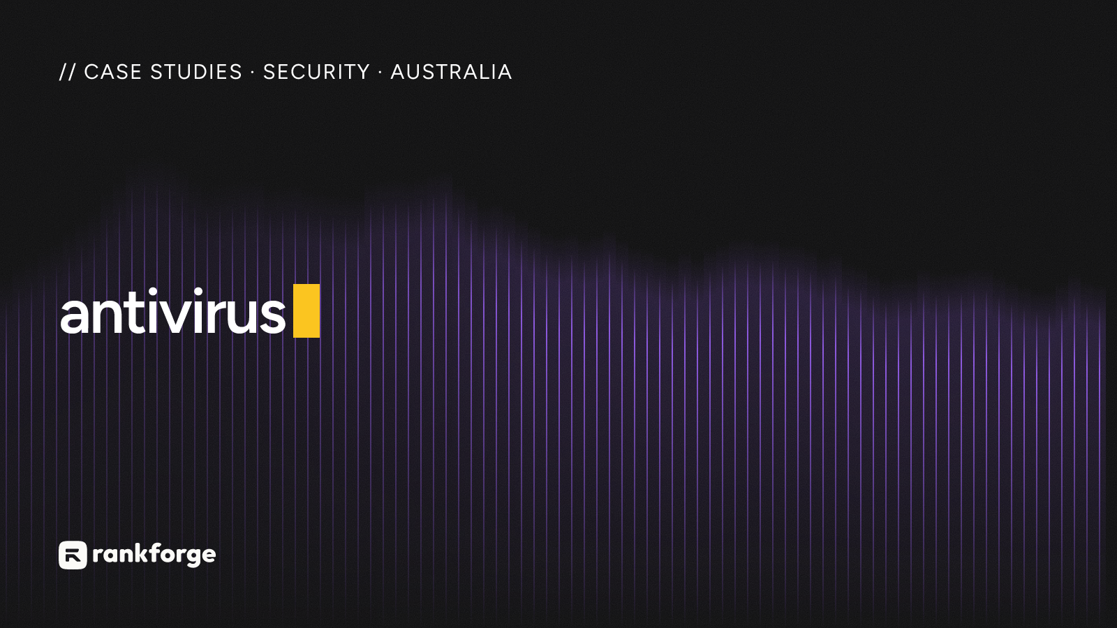 Chart of the app's position for the keyword antivirus in Australia: it climbs from eighth to second place, then drifts back to seventh after the campaign stops.