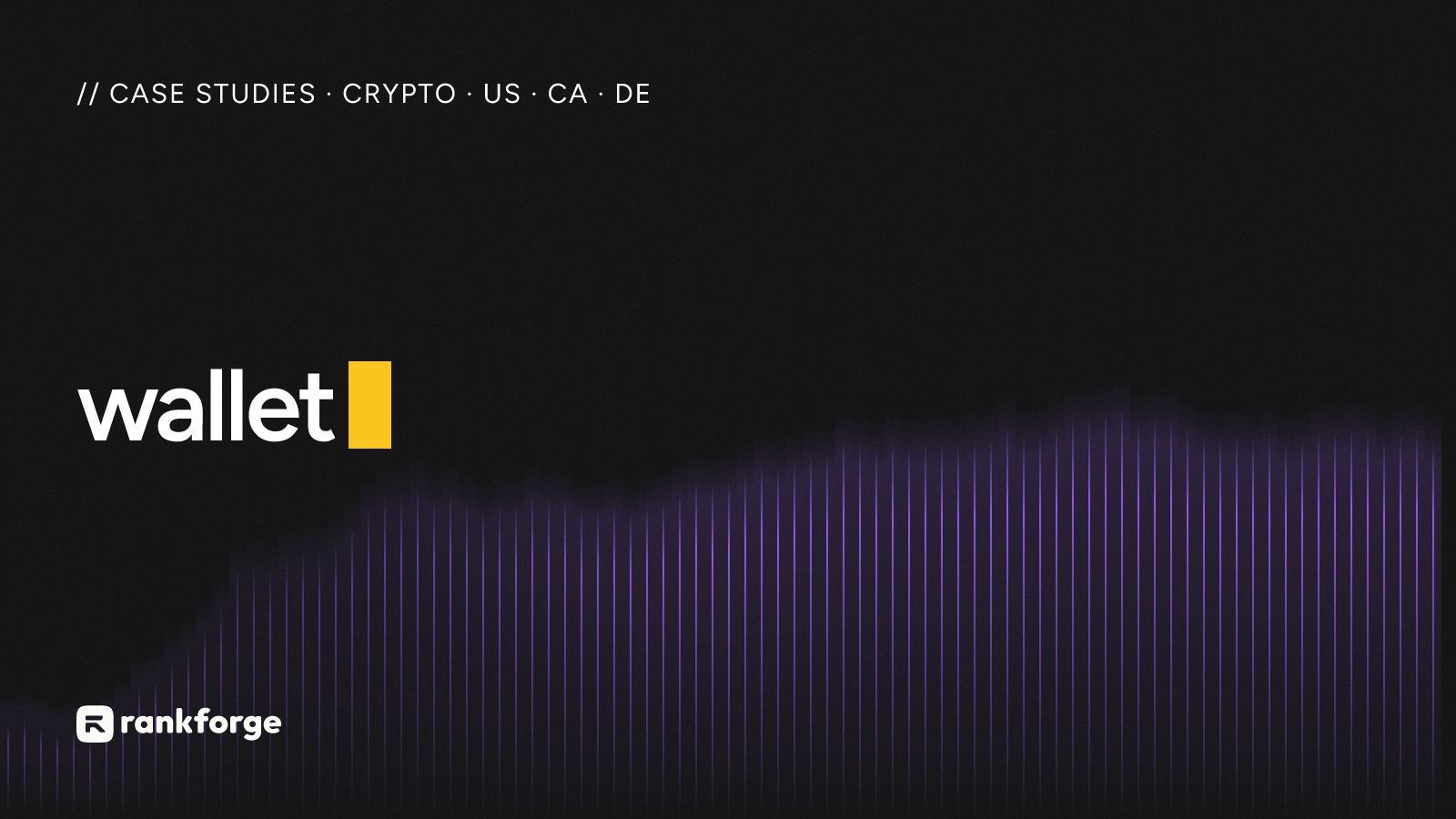 Chart of the app's daily position for the keyword wallet in the United States: it starts outside the top 150 and climbs into the top 10, where it holds.